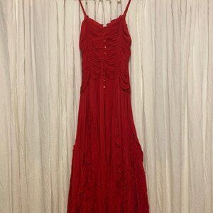 Free People Fleur Maxi Dress Red Size 6